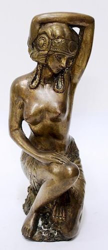 Cast Bronze Figure of a Dancing Girl
