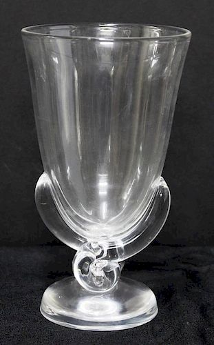 Steuben Crystal Art Glass "Swirl" Vase