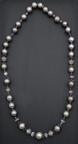 Verdura Clasped Tahitian Black Cultured Pearls