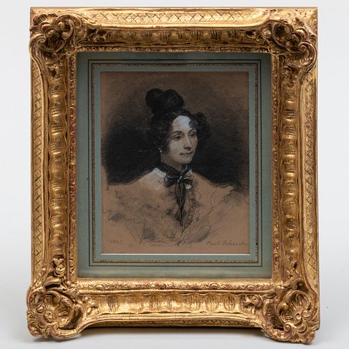 Hippolyte (Paul) Delaroche 1797-1856): Portrait of a Woman