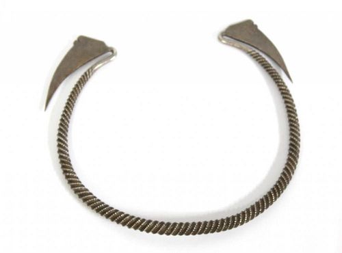 Southeast Asian Silver Twisted Torque Necklace