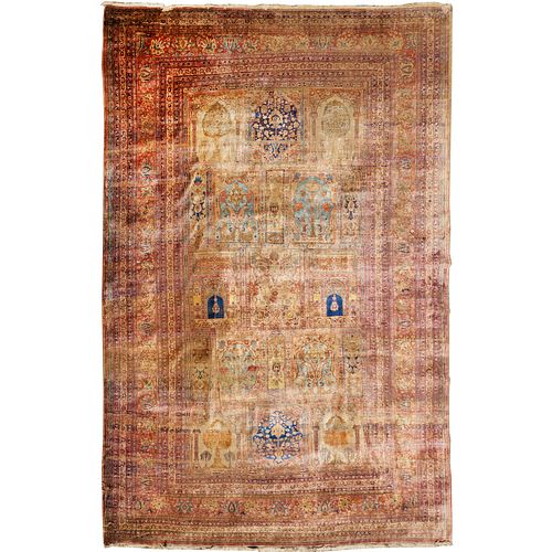 Fine antique Indo-Persian 'garden' carpet