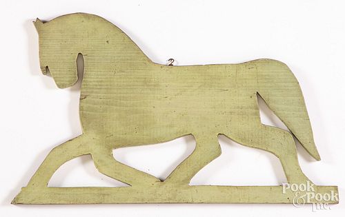 Painted pine horse cutout early/mid 20th c.