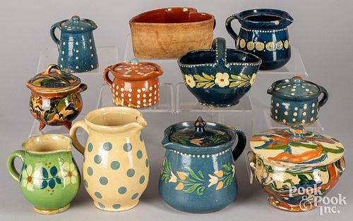 Collection of French redware