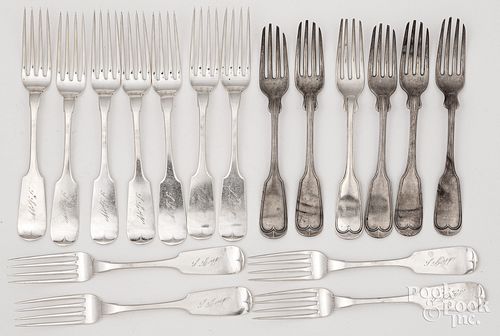 Coin silver forks