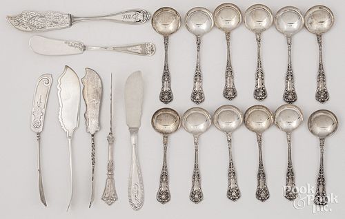 Sterling and coin silver butter knives
