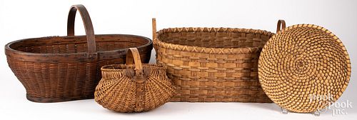 Four assorted baskets