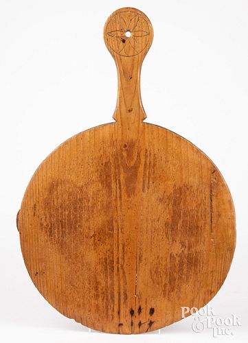 Pine doughboard, dated 1855