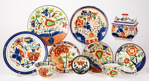 Gaudy Dutch porcelain, various patterns