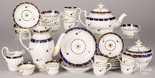 Worcester porcelain tea service, early 19th c.