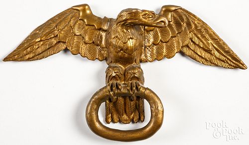 Carved giltwood eagle, 19th c.