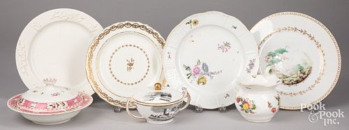 Assorted porcelain, including Meissen