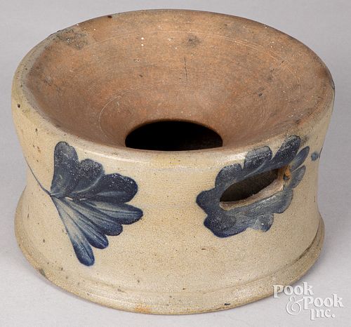 Pennsylvania stoneware spittoon, 19th c.