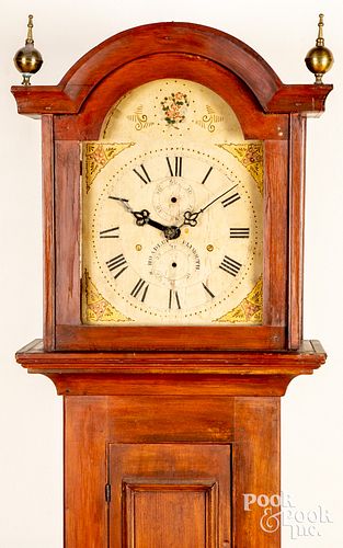 Silas Hoadley, Connecticut pine tall case clock