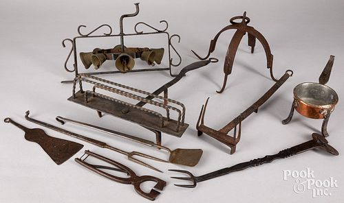 Group of metalware, 19th and 20th c.