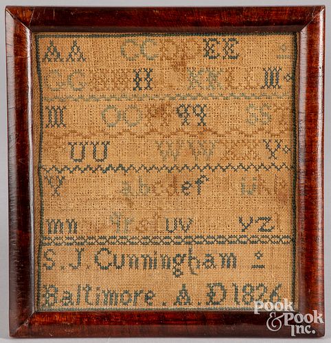 Baltimore, Maryland needlework sampler