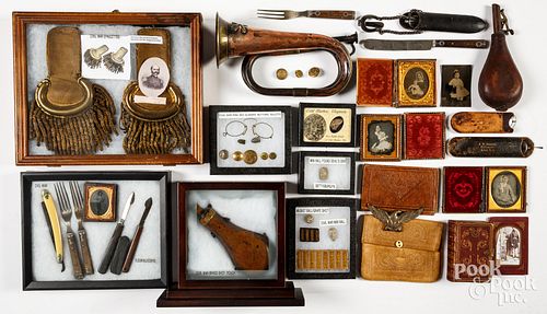 Group of Civil War and reproduction artifacts