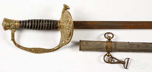 Civil War sword and scabbard