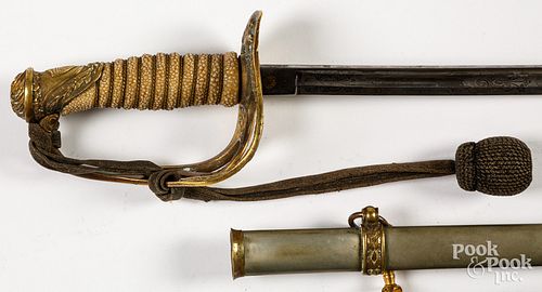 Indian Wars sword, scabbard and belt