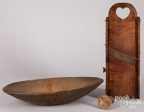 Group of woodenware, 19th/20th c.
