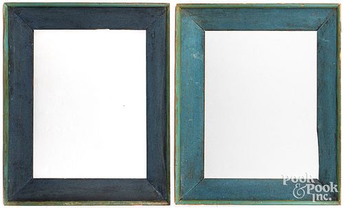 Pair of painted pine frames, 19th c.
