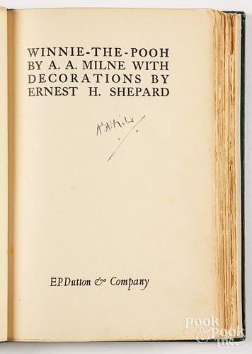 Winnie-the-Pooh, signed by the author, A. A. Milne