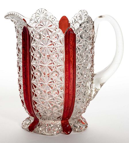 DUNCAN ELLROSE (OMN) - RUBY-STAINED WATER PITCHER