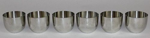 Set of 6 Steiff pewter Jefferson Cups