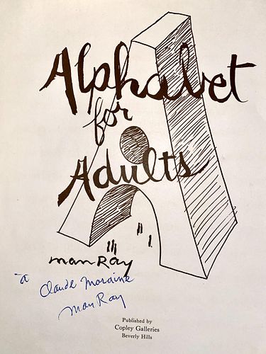 Man Ray - Alphabet for Adults (Signed Cover)