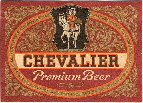 1946 Chevalier Beer 12oz IL55-05 Label Chicago Illinois