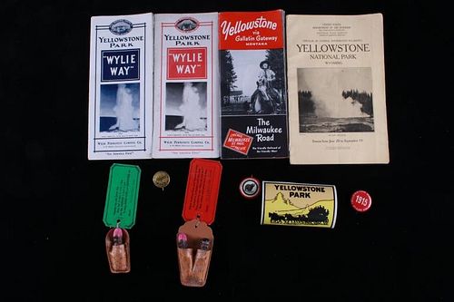 C. 1913-1950 Yellowstone Park Memorabilia