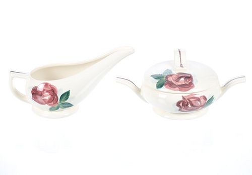 C. 1940-55 Red Wing Pottery Cream & Sugar Bowl Set