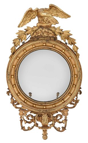Classical Giltwood Girandole Mirror
