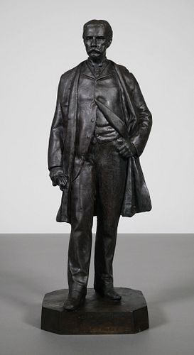 John Q A Ward (Amer, 1830-1910) Bronze Sculpture