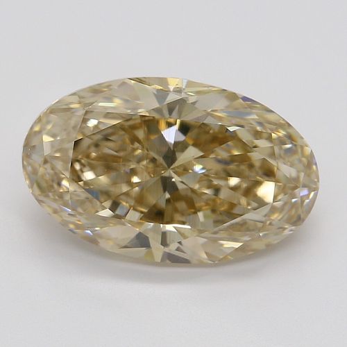 2.51 ct, Natural Fancy Yellow Brown Even Color, VS2, Oval cut Diamond (GIA Graded), Appraised Value: $24,400 