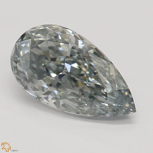 1.53 ct, Natural Fancy Gray-Blue Even Color, IF, Type IIB Pear cut Diamond (GIA Graded), Appraised Value: $2,036,400 