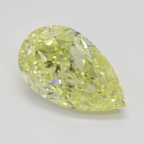 1.10 ct, Natural Fancy Intense Yellow Even Color, VVS2, Pear cut Diamond (GIA Graded), Appraised Value: $35,900 