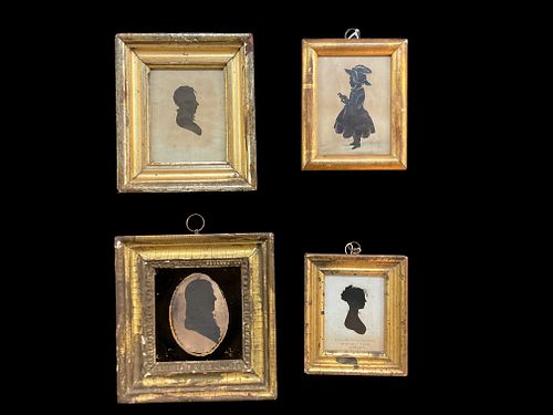 Set of 4 Antique Silhouettes