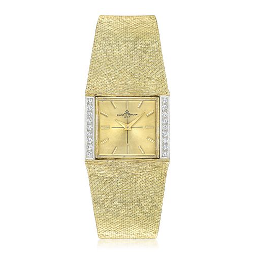 Baume &amp; Mercier Men's Bracelet Watch in 14K gold