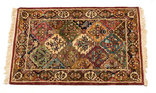 Hamadan Wool Hand Woven Oriental Rug W 3.6'' L 5.4''
