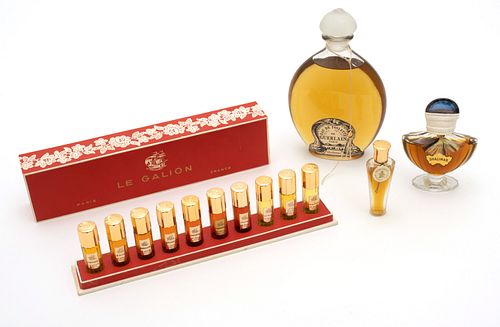 Guerlain, Vintage Perfume Bottles Group Of Four Pieces
