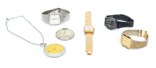 Omega, Wittnaur, Yonger Bresson, Longines Wrist Watches (4) (Pocket Watches (2)) 6 pcs
