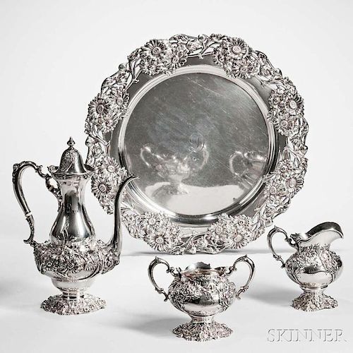 Four-piece Mauser Sterling Silver Coffee Service