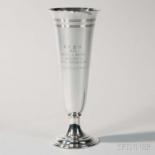 Tiffany & Co. Sterling Silver Presentation Trumpet Vase