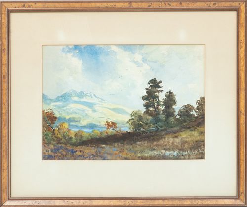 John A. Henderson Tarbet (British, 1864-1937) Watercolor Landscape, Ben Lawers, Perthshire, H 10'' W 14''