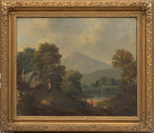 European Oil On Canvas, 19th C., H 19.5'' W 23.5''