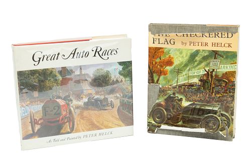 Peter Helck, Books On Auto Racing "Great Auto Races" And "The Checkered Flag"