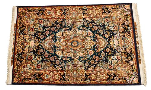 Persian Tabriz Handwoven Wool And Silk Rug, W 3' 4'' L 5'