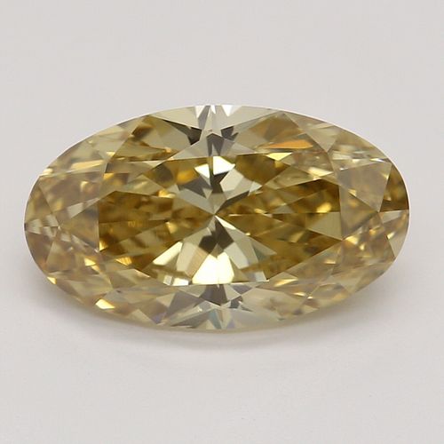 1.50 ct, Natural Fancy Deep Brownish Yellow Even Color, VS2, Type IIA Oval cut Diamond (GIA Graded), Appraised Value: $16,200 