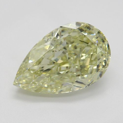 2.03 ct, Natural Fancy Yellow Even Color, VVS2, Pear cut Diamond (GIA Graded), Appraised Value: $47,400 